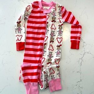 Hanna Anderson Christmas- Cindy Lou Who - Zip Sleeper In Organic Cotton